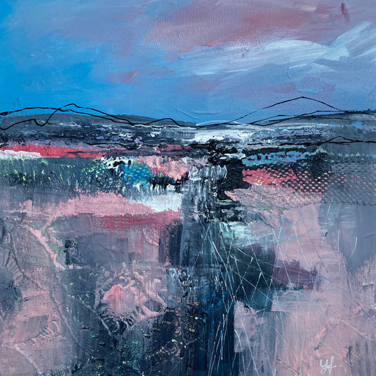 Candyfloss Fields Original Landscape Painting