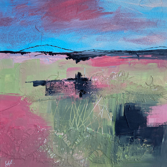 Pink Sherbet Original Landscape Painting